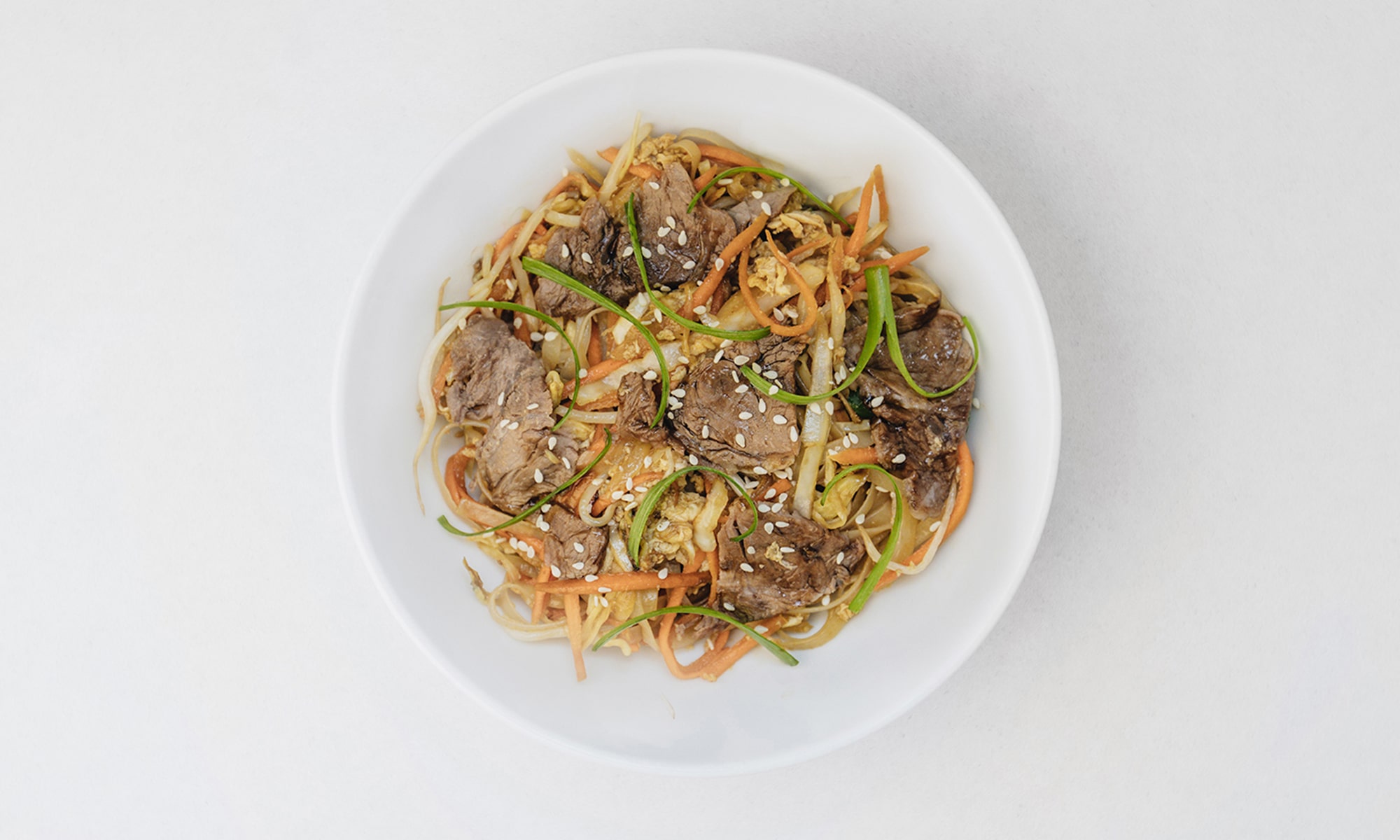 Рисова локшина з яловичиною